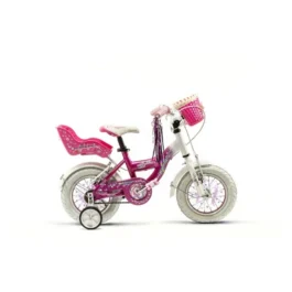 Bicicleta Raleigh Cupcake – Rosa-Blanco- Frenos V-Brake- 1Vel. – Cuadro de aluminio – Rodado 12.