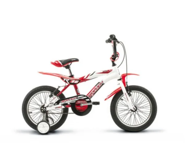 Bicicleta Raleigh MXR16 - Rojo-Blanco - Frenos V-Brake - 1Vel. - Cuadro de aluminio - Rodado 16